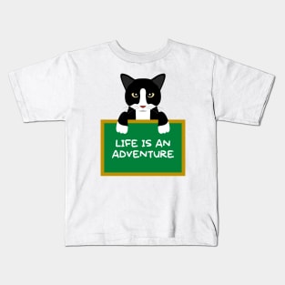 Advice Cat - Life Is An Adventure Kids T-Shirt